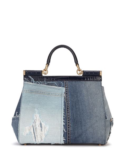 dolce gabbana large sicily bag|dolce gabbana denim bag.